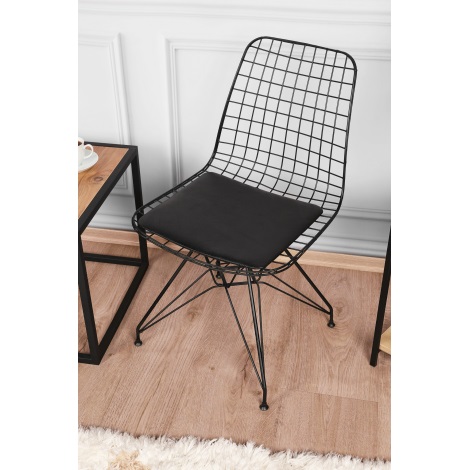 Étkező szék TEL 80x53 cm fekete