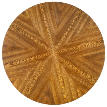 Étkezőasztal CARMELO 75 x 100 cm fekete/barna