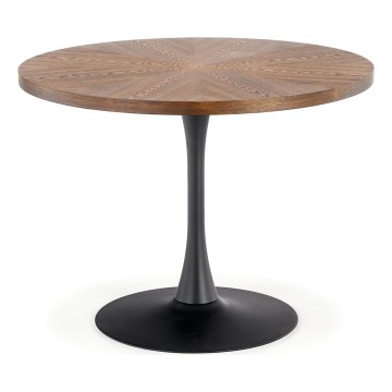 Étkezőasztal CARMELO 75x100 cm fekete/barna