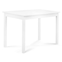 Étkezőasztal EVENI 76x60 cm bükkfa/fehér