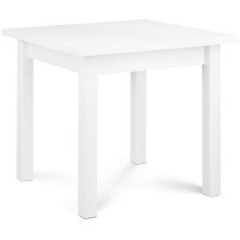 Étkezőasztal HOSPE 78x80 cm bükkfa/fehér