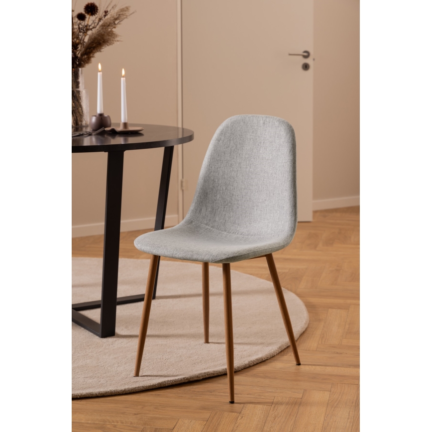 Étkezőszék KAIA 1 db világos szürke/tölgy