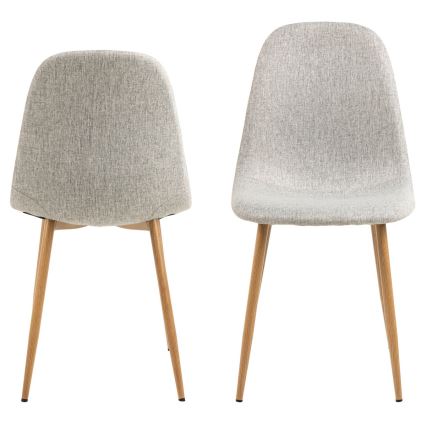 Étkezőszék KAIA 1 db világos szürke/tölgy