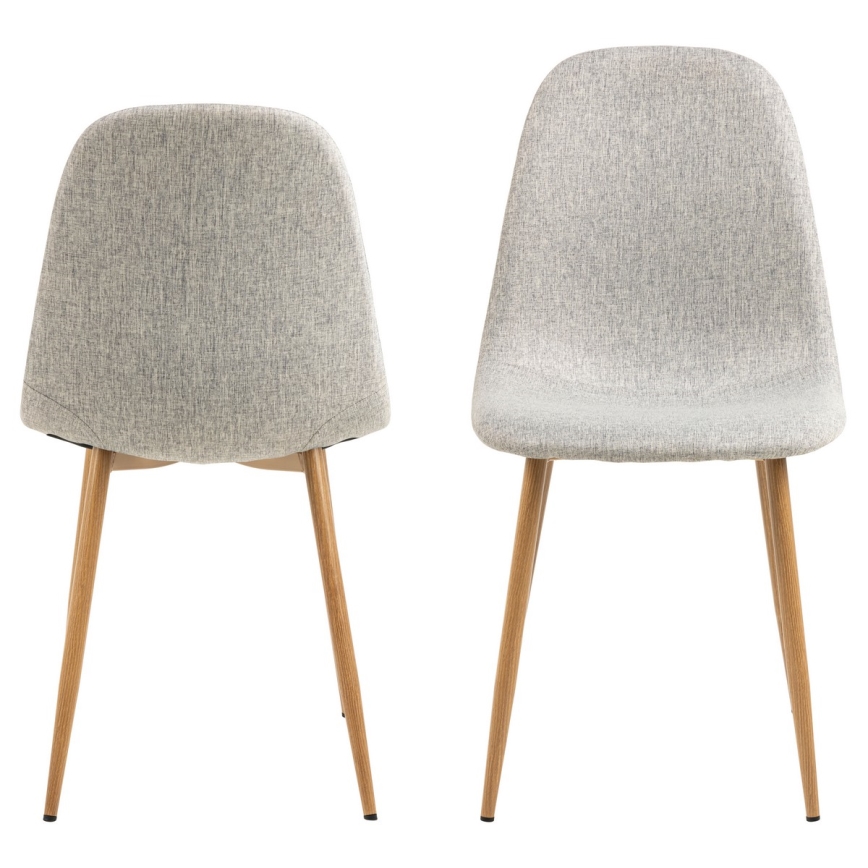 Étkezőszék KAIA 1 db világos szürke/tölgy