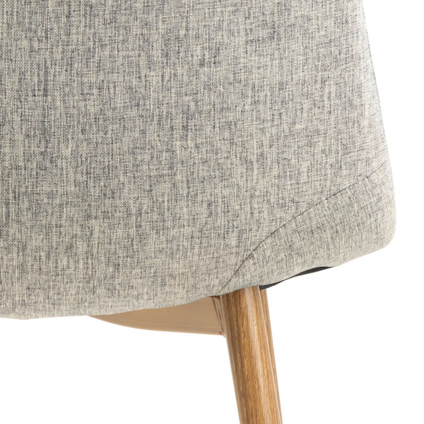 Étkezőszék KAIA 1 db világos szürke/tölgy