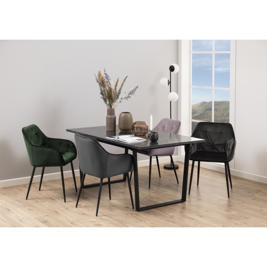 Étkezőszék karfákkal AYLIN 1 db rózsaszín