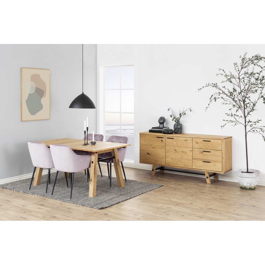 Étkezőszék karfákkal AYLIN 1 db rózsaszín