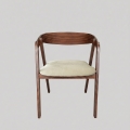 Étkezőszék LUSO dió/bézs