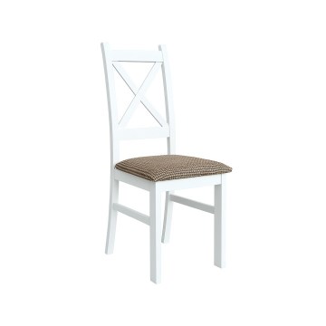 Étkezőszék NATE fehér/barna