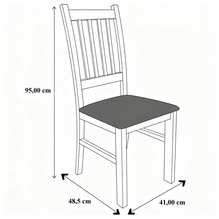 Étkezőszék SIMON bükk/narancssárga