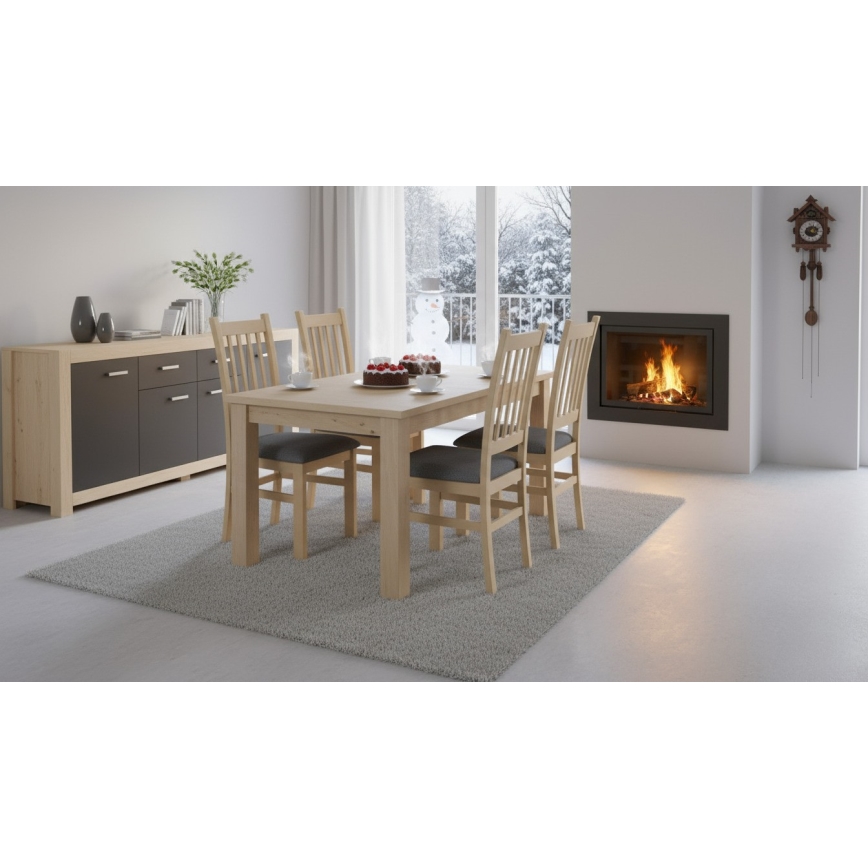 Étkezőszék SIMON bükk/sötétszürke