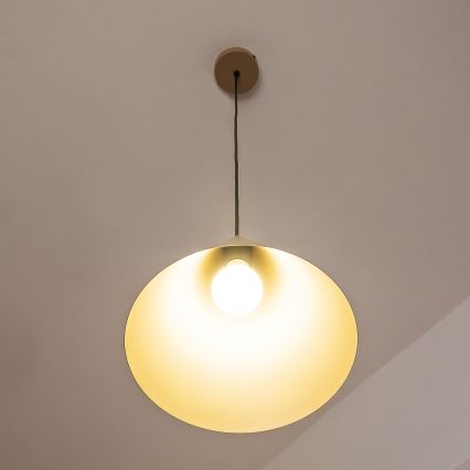 ETNA II kábeles függeszték 1xE27/15W/230V, átm. 25 cm, bézs
