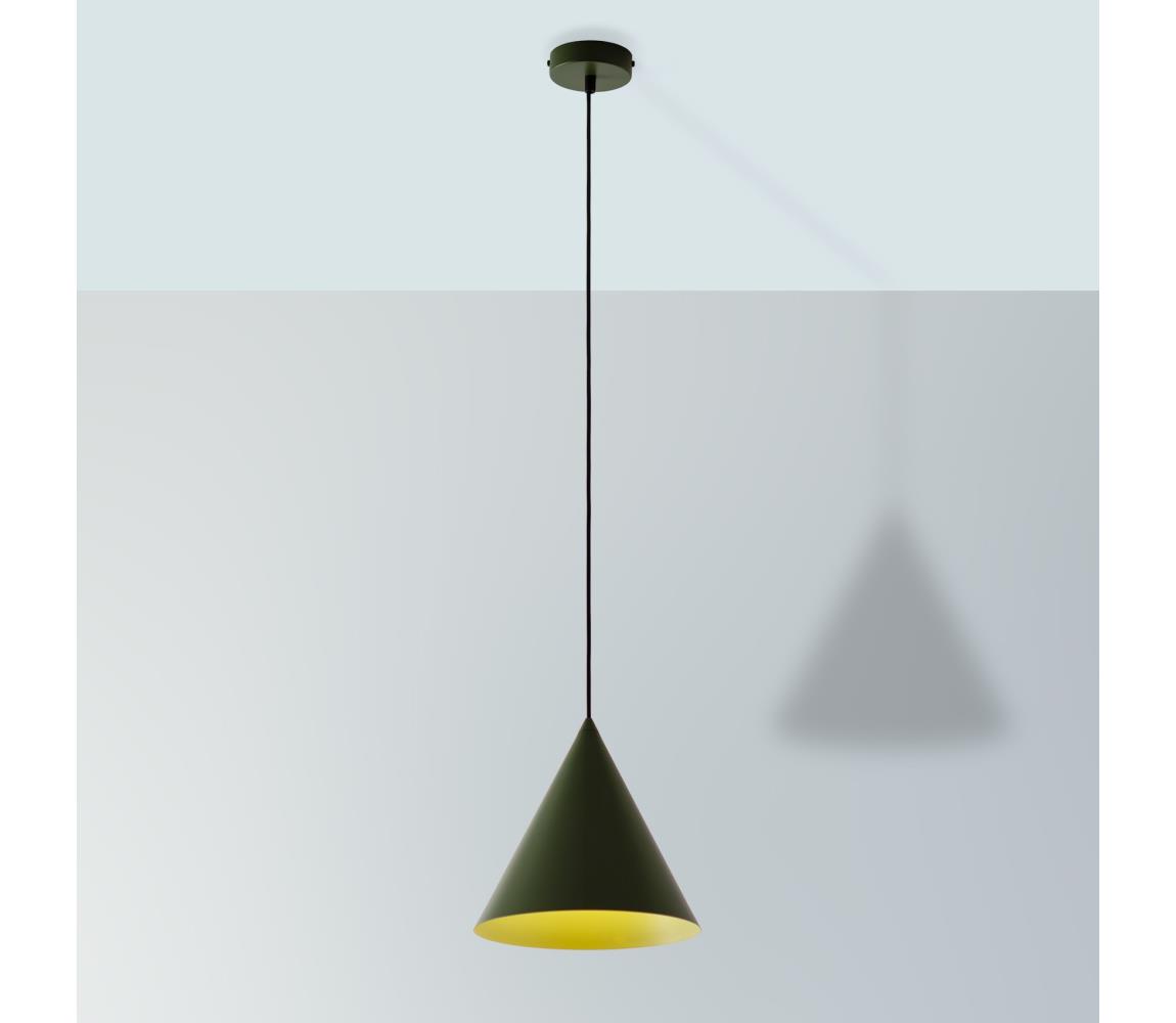 ETNA II kábeles függeszték, 1xE27/15W/230V, átm. 25 cm, zöld W