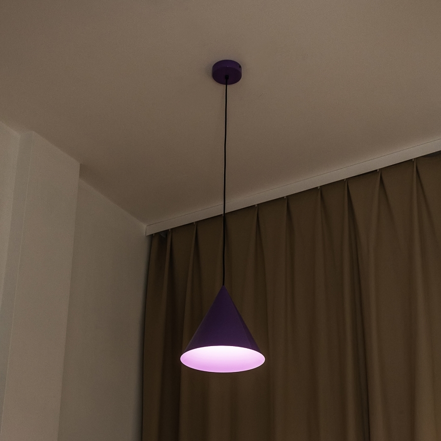 ETNA II kábeles függőlámpa, 1x E27/15W/230V, Ø 25 cm, lila