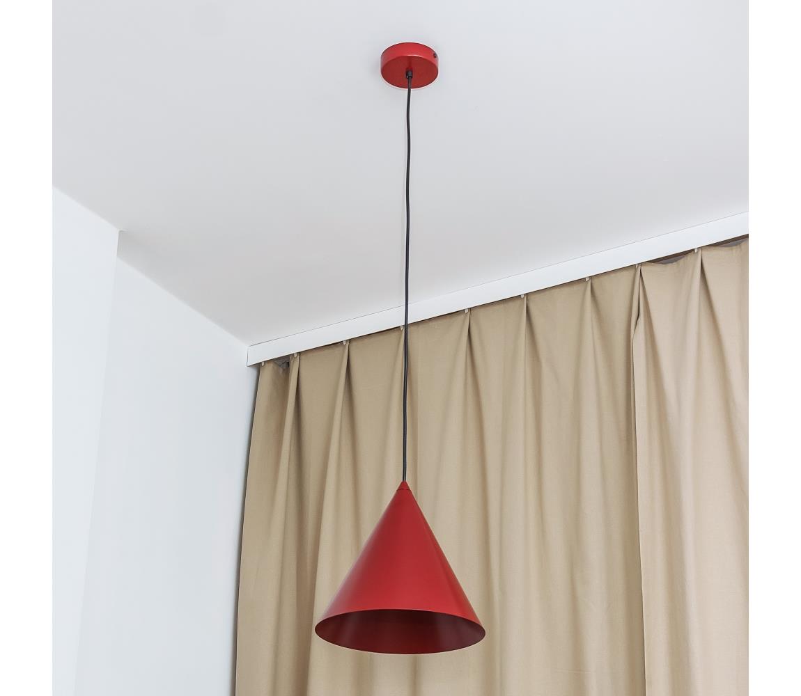 ETNA II kábeles függőlámpa 1xE27/15W/230V, átm. 25 cm, piros W