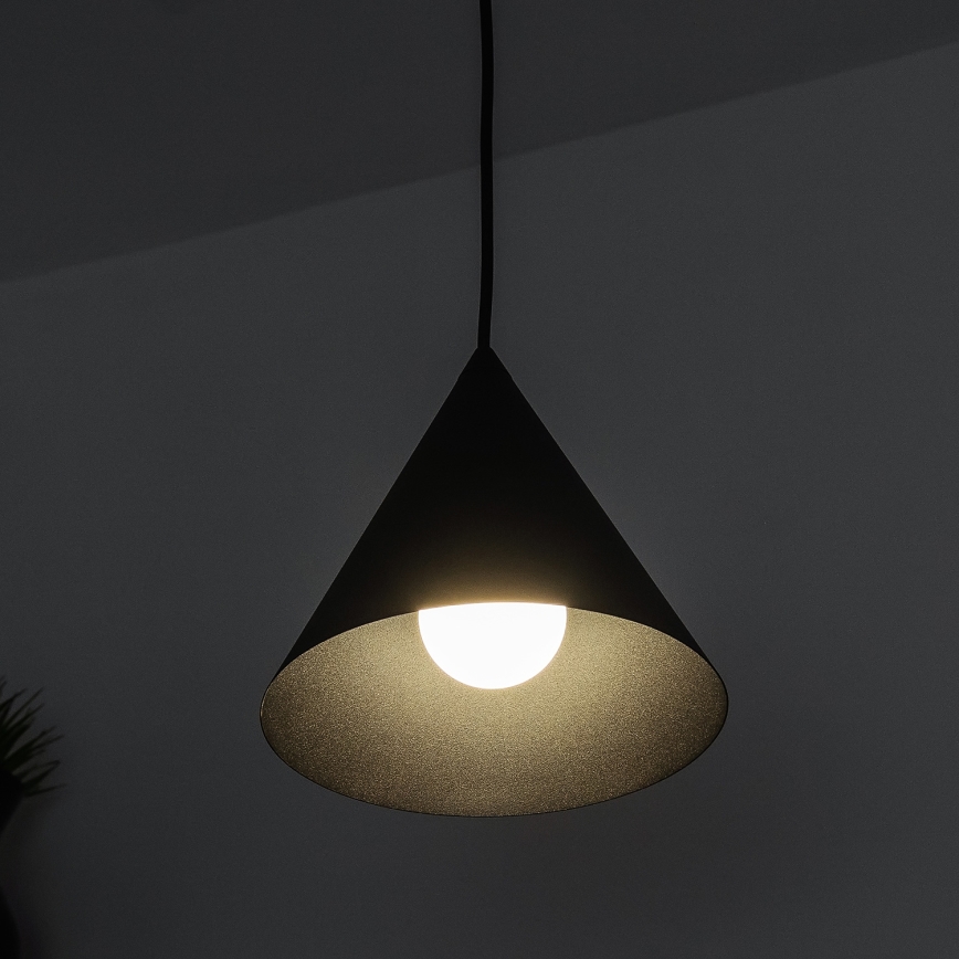 ETNA II kábeles függőlámpa 1xE27/15W/230V, Ø 18,5 cm, fekete
