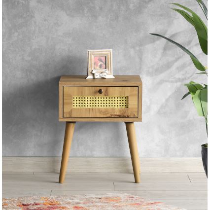 Éjjeli szekrényke EUROMOS 50x40 cm barna