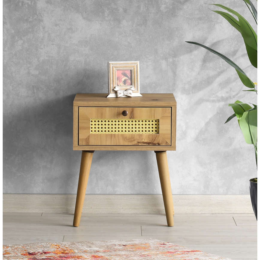 Éjjeli szekrényke EUROMOS 50x40 cm barna