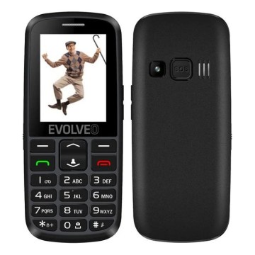 Evolveo - EasyPhone EG 2G mobiltelefon időseknek fekete
