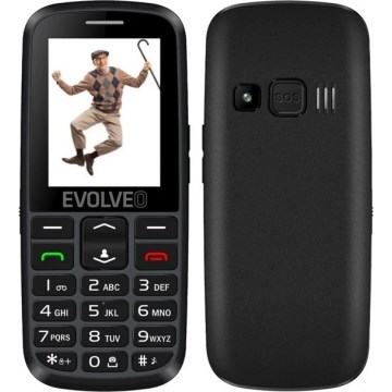 Evolveo - EasyPhone EG, 4G mobiltelefon időseknek, fekete