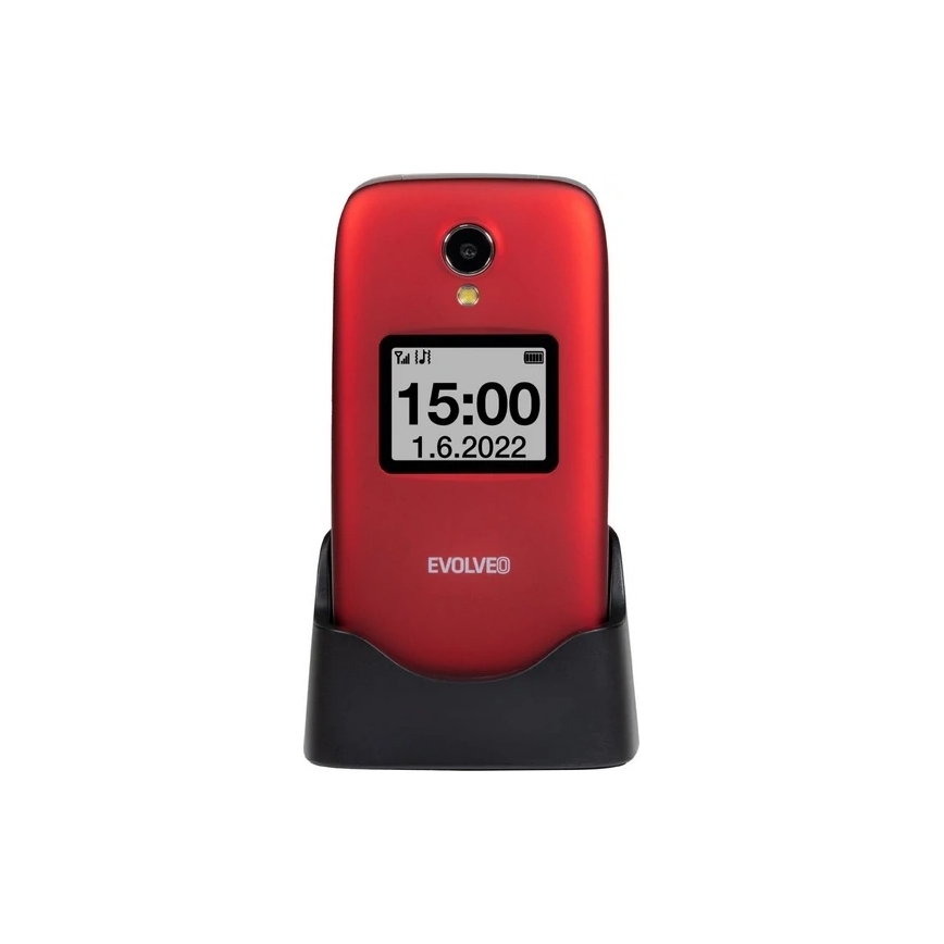 Evolveo - EasyPhone FS kihajtható mobiltelefon időseknek 2.8 piros