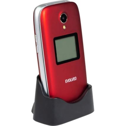 Evolveo - EasyPhone FS kihajtható mobiltelefon időseknek 2.8 piros