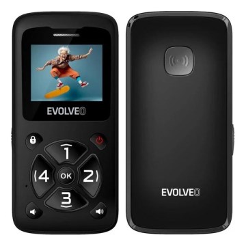 Evolveo - EasyPhone ID időseknek szánt fekete mobiltelefon