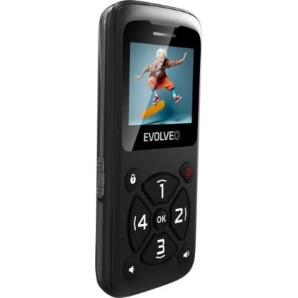 Evolveo - EasyPhone ID mobiltelefon időseknek, fekete