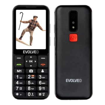 Evolveo - EasyPhone LT 4G fekete mobiltelefon időseknek