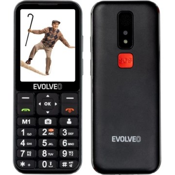 Evolveo - EasyPhone LT, 4G mobiltelefon időseknek, fekete
