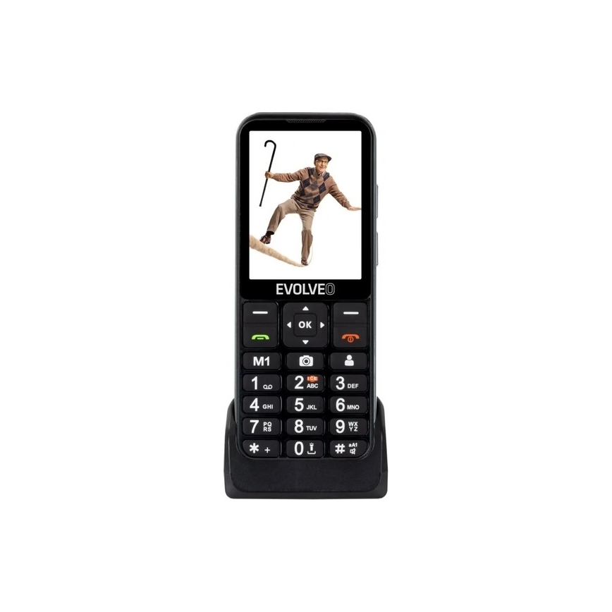 Evolveo - EasyPhone LT, 4G mobiltelefon időseknek, fekete