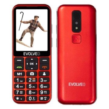 Evolveo - EasyPhone LT, 4G mobiltelefon időseknek, piros