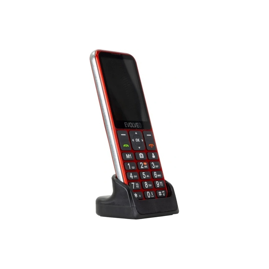 Evolveo - EasyPhone LT, 4G mobiltelefon időseknek, piros