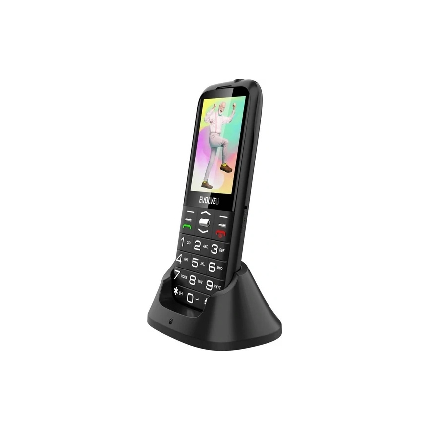 Evolveo - EasyPhone XO, mobiltelefon időseknek, fekete