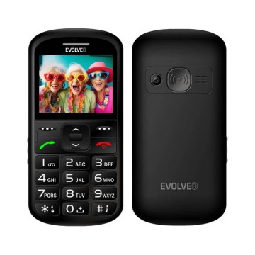 Evolveo - EasyPhone XS, könnyen kezelhető mobiltelefon időseknek, fekete