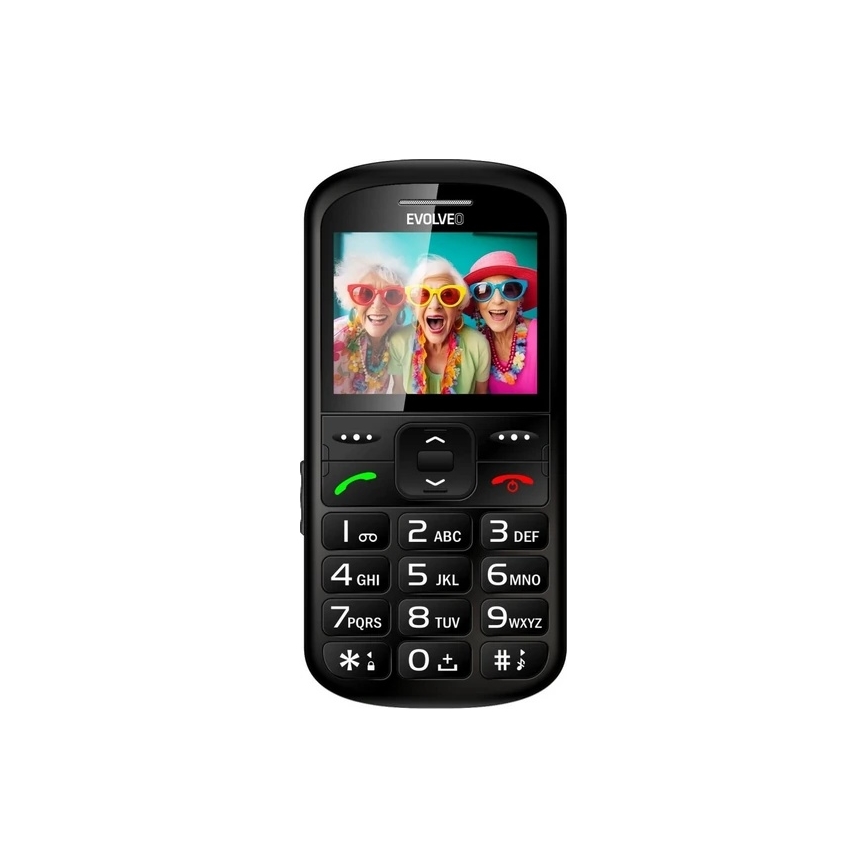Evolveo - EasyPhone XS mobiltelefon időseknek, fekete