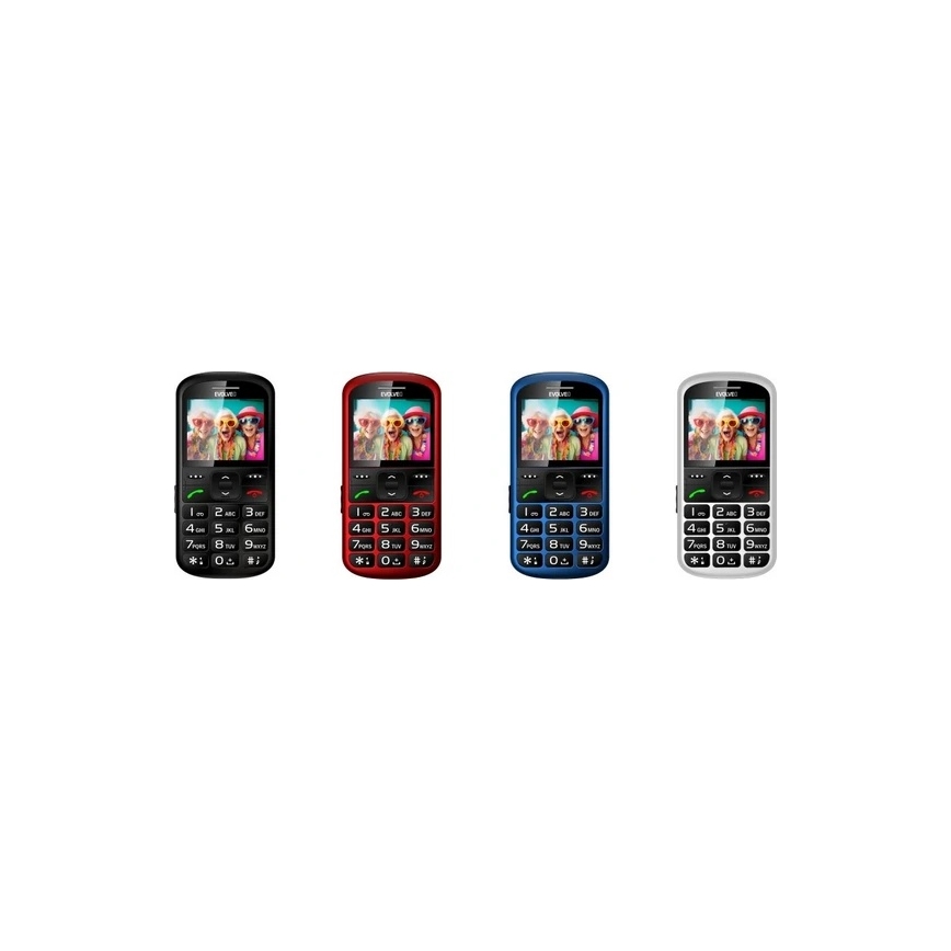 Evolveo - EasyPhone XS mobiltelefon időseknek, fekete