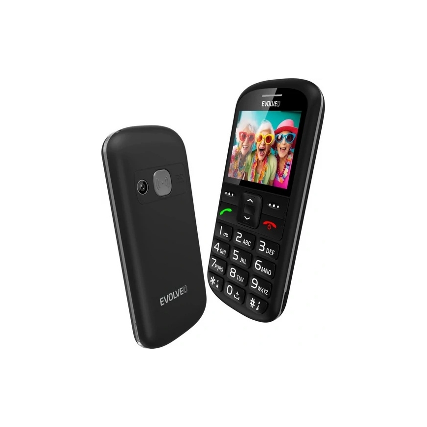 Evolveo - EasyPhone XS mobiltelefon időseknek, fekete