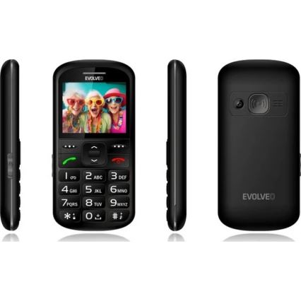 Evolveo - EasyPhone XS mobiltelefon időseknek, fekete