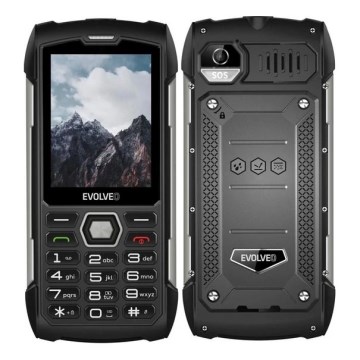 Evolveo - StrongPhone H1 vízálló Dual SIM mobiltelefon fekete/ezüst