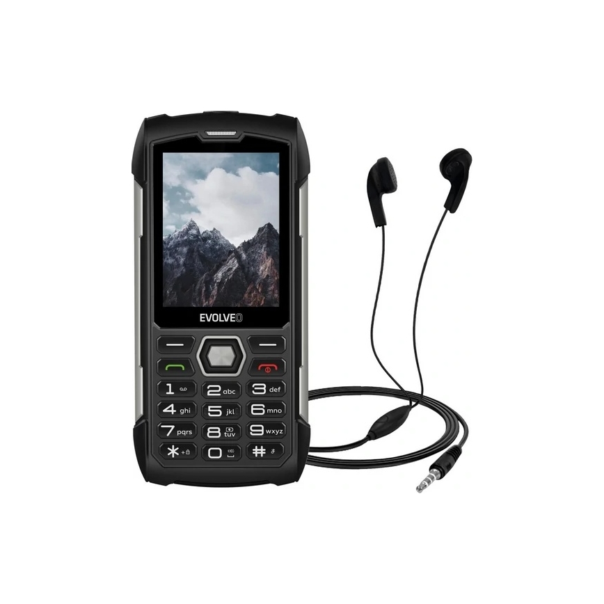 Evolveo - StrongPhone H1 vízálló Dual SIM mobiltelefon fekete/ezüst