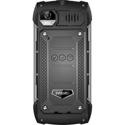 Evolveo - StrongPhone H1, vízálló Dual SIM telefon fekete/ezüst