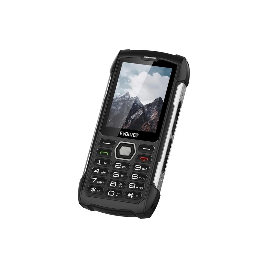 Evolveo - StrongPhone H1, vízálló Dual SIM telefon fekete/ezüst