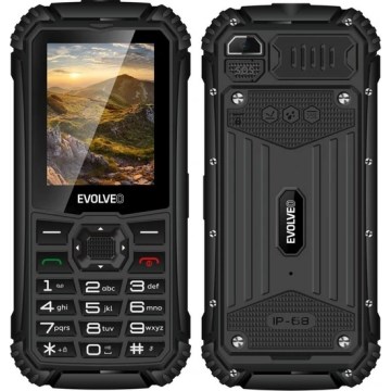 Evolveo - StrongPhone Q1, vízálló Dual SIM telefon, fekete