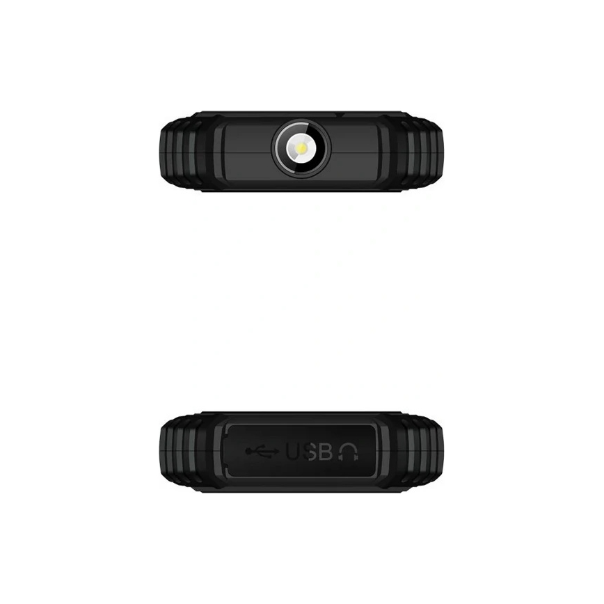 Evolveo - StrongPhone Q1, vízálló Dual SIM telefon, fekete - narancssárga