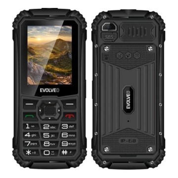 Evolveo - StrongPhone Q1 vízálló, kétkártyás mobiltelefon, fekete