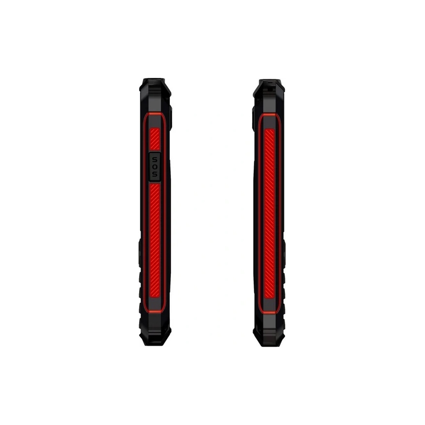 Evolveo - StrongPhone W4 vízálló Dual SIM-es telefon, fekete/piros