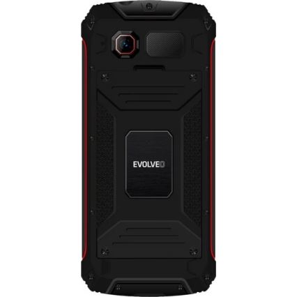 Evolveo - StrongPhone W4, vízálló Dual SIM telefon fekete/piros