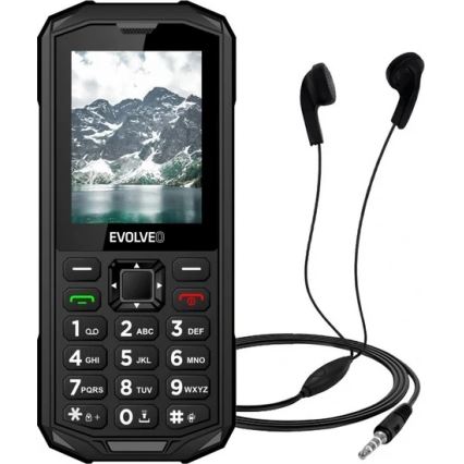 Evolveo - StrongPhone X5, vízálló Dual SIM telefon fekete/szürke