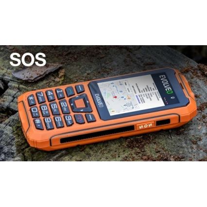 Evolveo - StrongPhone Z6 narancssárga vízálló Dual SIM telefon